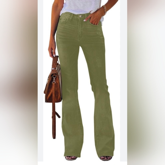 (11/12)💚Zara💚 Khaki Corduroy Jean👖W12.5"×L34" - Picture 1 of 6